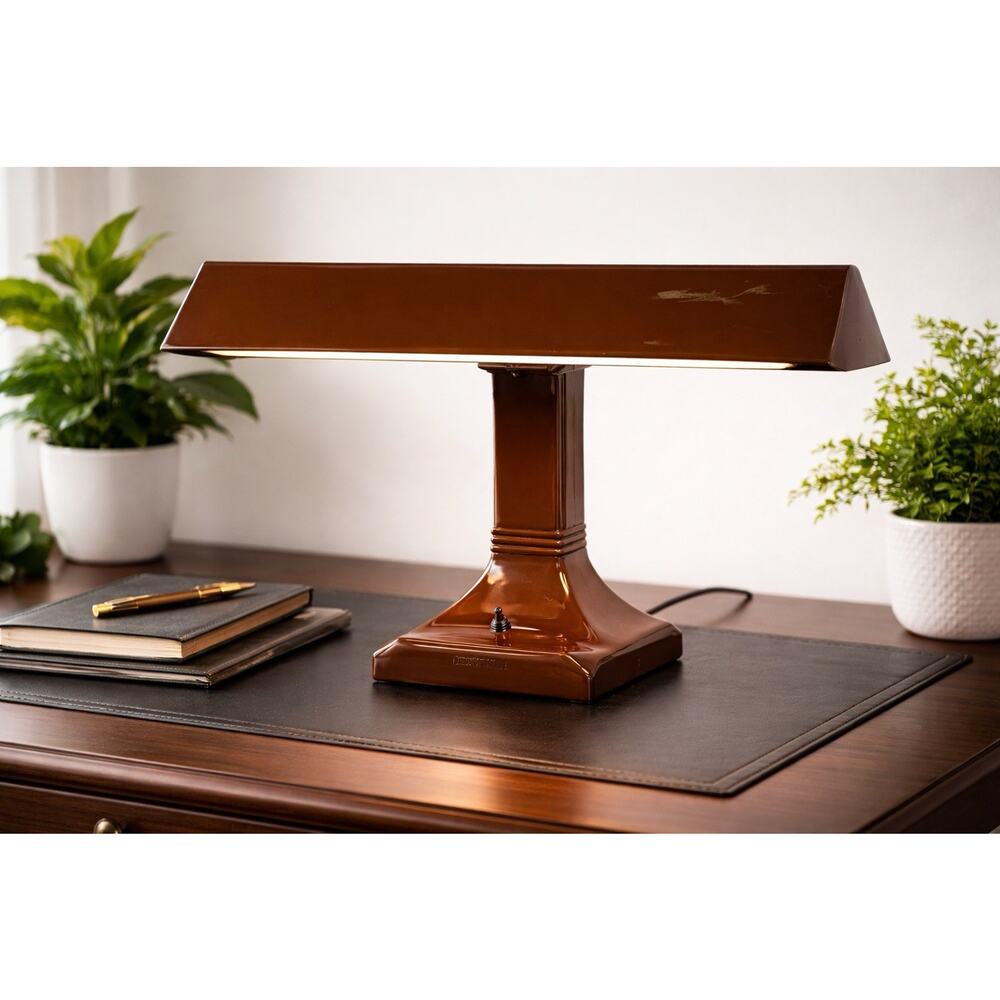 Vintage DESK LAMP 1950s ART SPECIALTY CO. Industrial Lite Master MID CENTURY LG